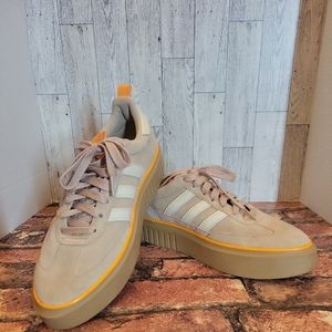 adidas Women's Sleek Super 72 Shoes Ash Pearl Crew Orange GX5165 | Size 8.5